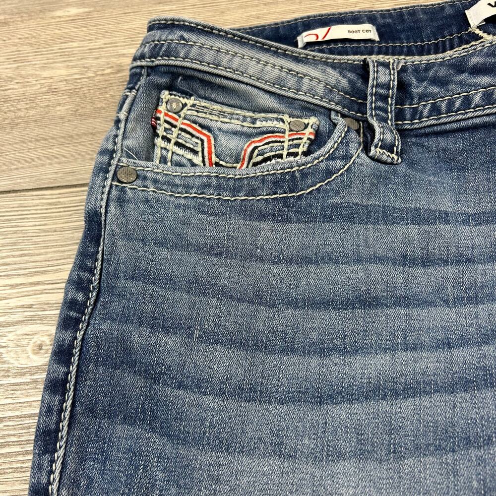 Vigoss Bootcut Jeans, Size 16, Stars & Stripes Pockets, EUC - Picture 7 of 7